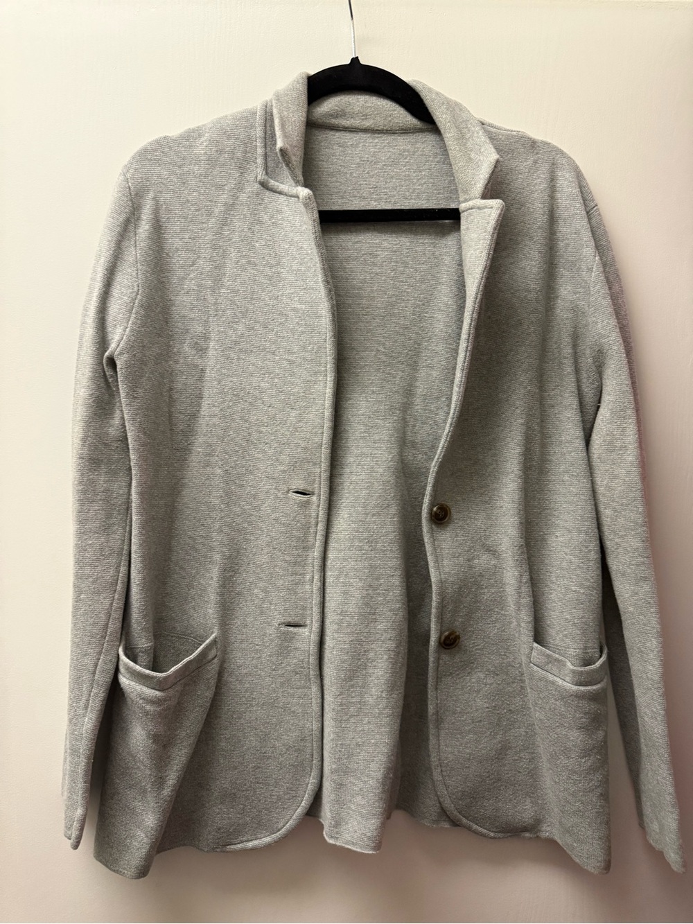 J. Crew Light Gray Knit Cardigan